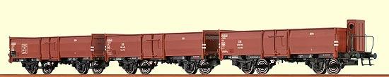 Set of 3 2 axle Gondola cars<br /><a href='images/pictures/Brawa/48600.jpg' target='_blank'>Full size image</a>